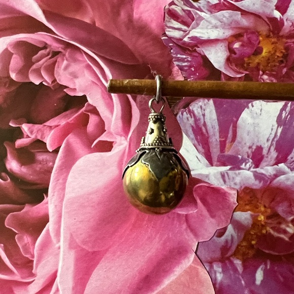 Silver and Brass Harmony Ball Pendant - Picture 2 of 5